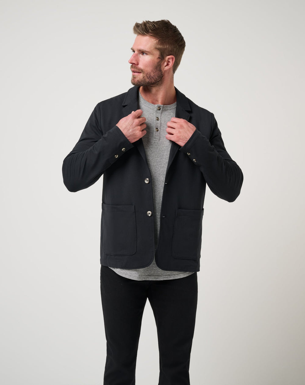 Stretchknit Blazer Men/Black
