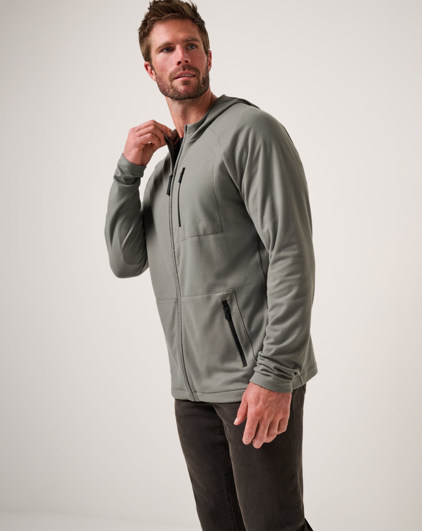 Quest Polar Full Zip Jacket Men/Dark Olive