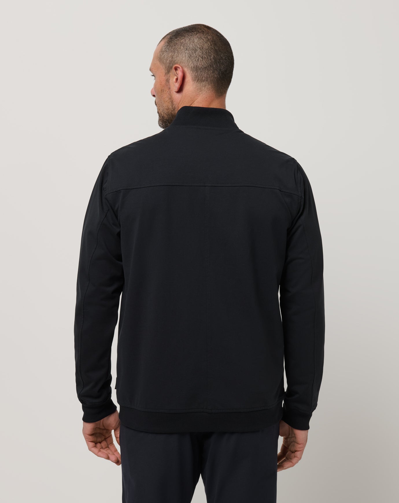 Stretchknit Bomber Jacket Men/Black
