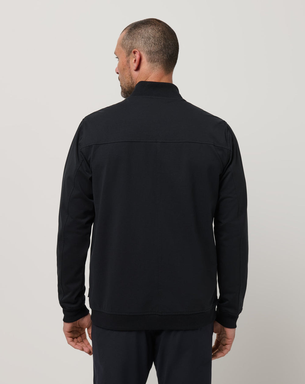 Stretchknit Bomber Jacket Men/Black