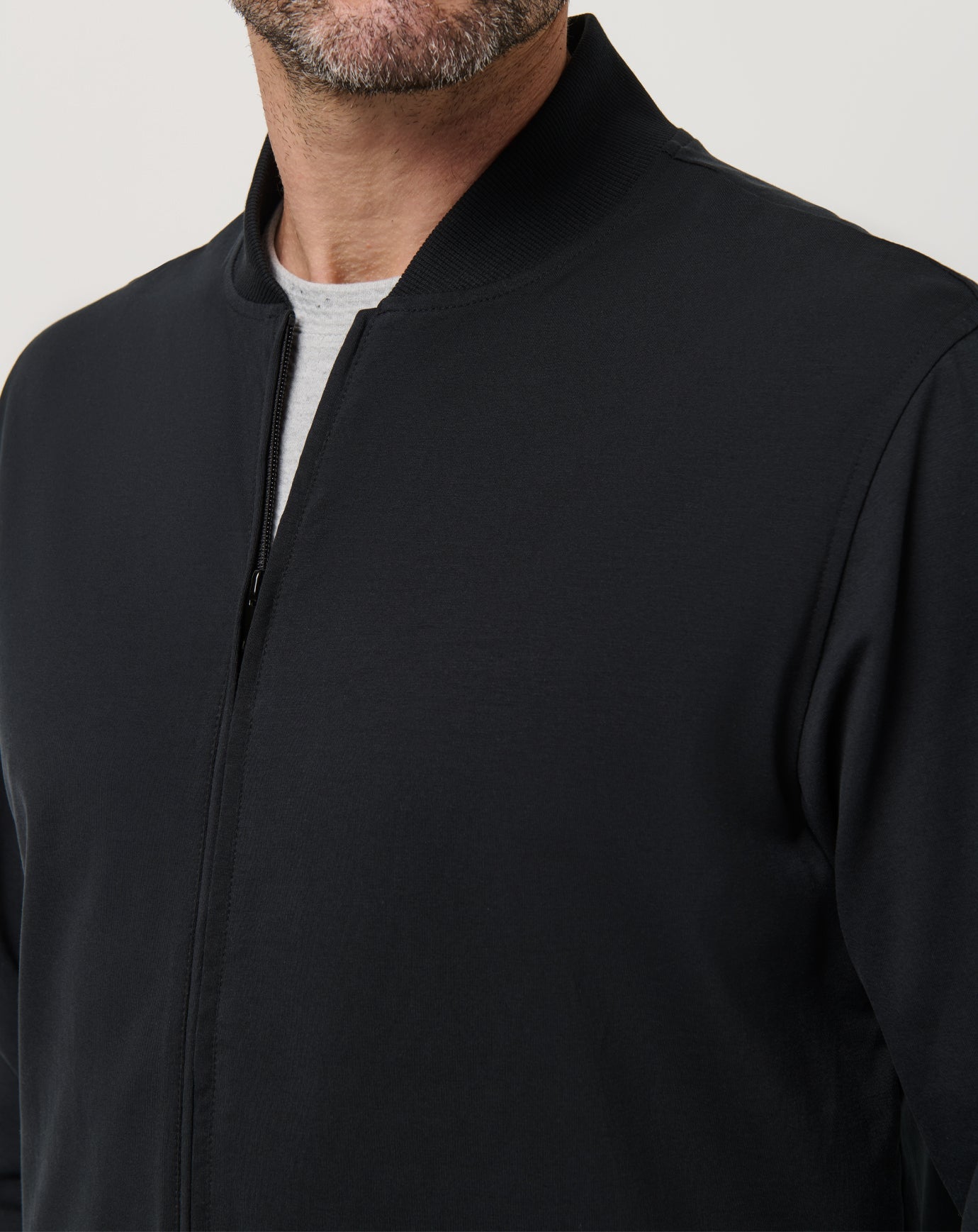 Stretchknit Bomber Jacket Men/Black