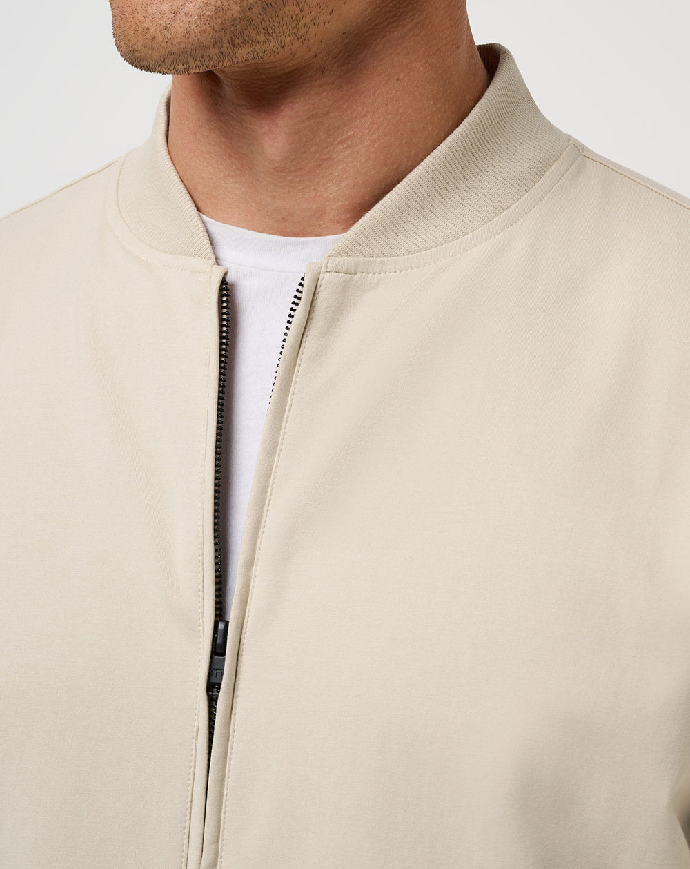 Stretchknit Bomber Jacket Men/Italian Sand