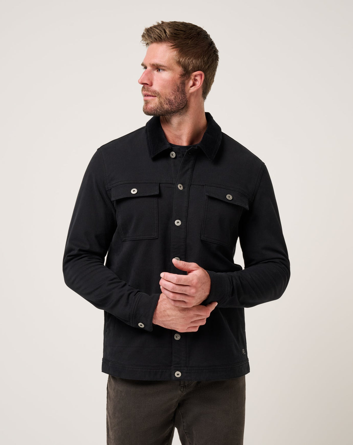 Cloud Denim Cord Jacket Men/Black