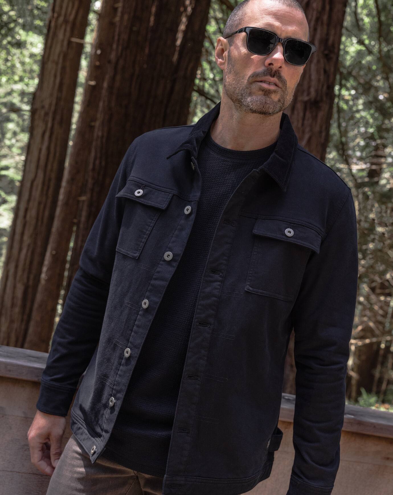 Cloud Denim Cord Jacket Men/Black