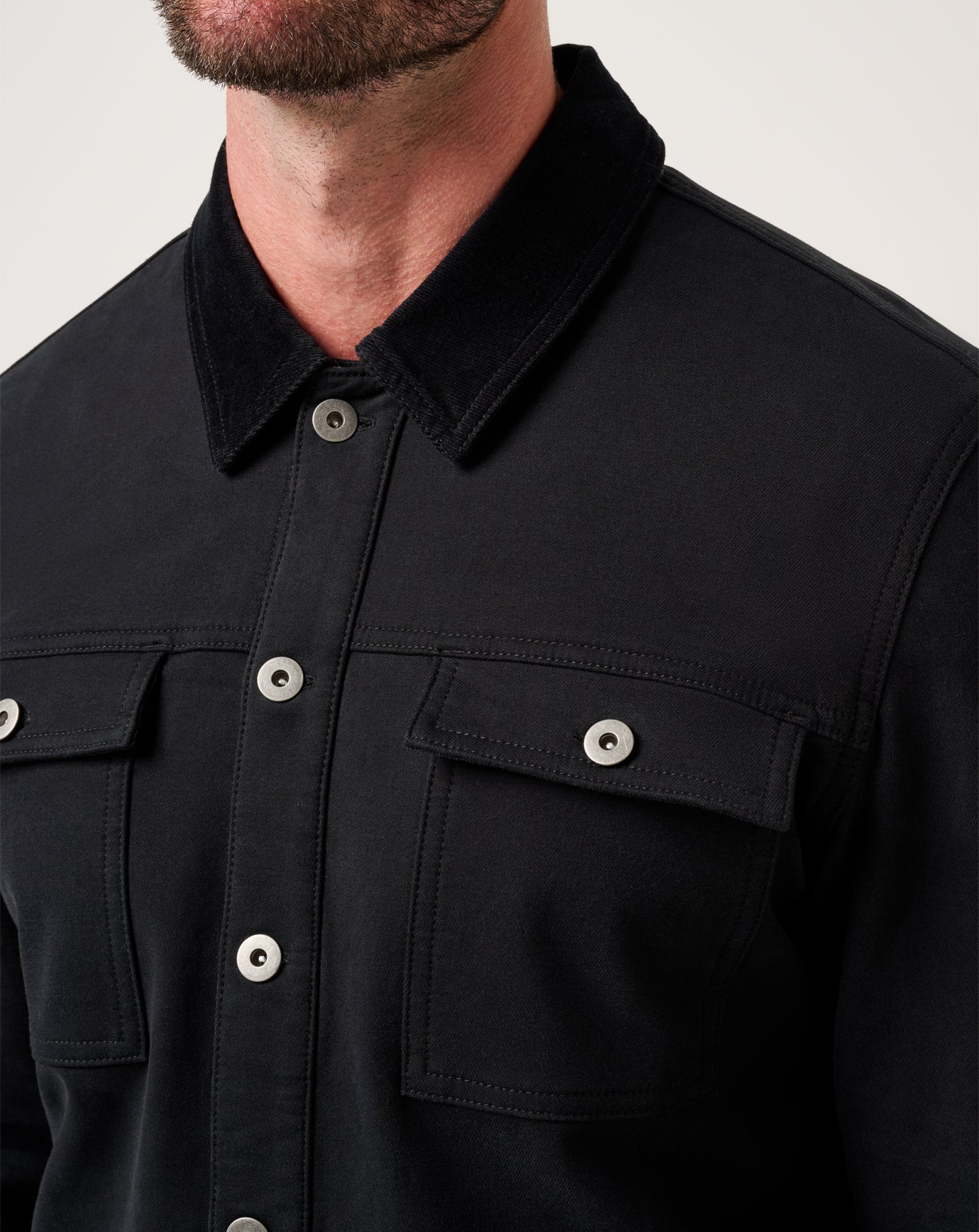Cloud Denim Cord Jacket Men/Black
