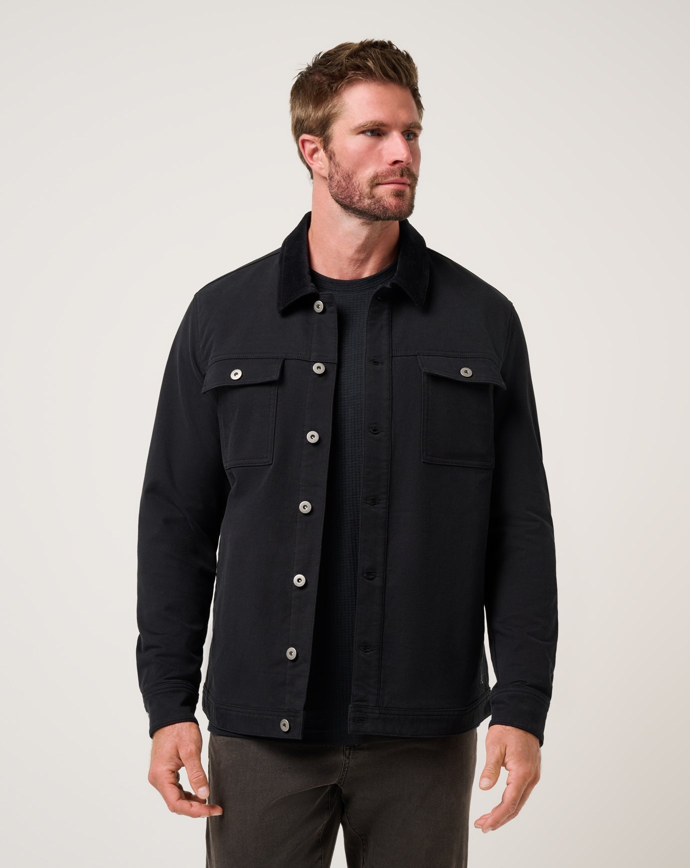 Cloud Denim Cord Jacket Men/Black