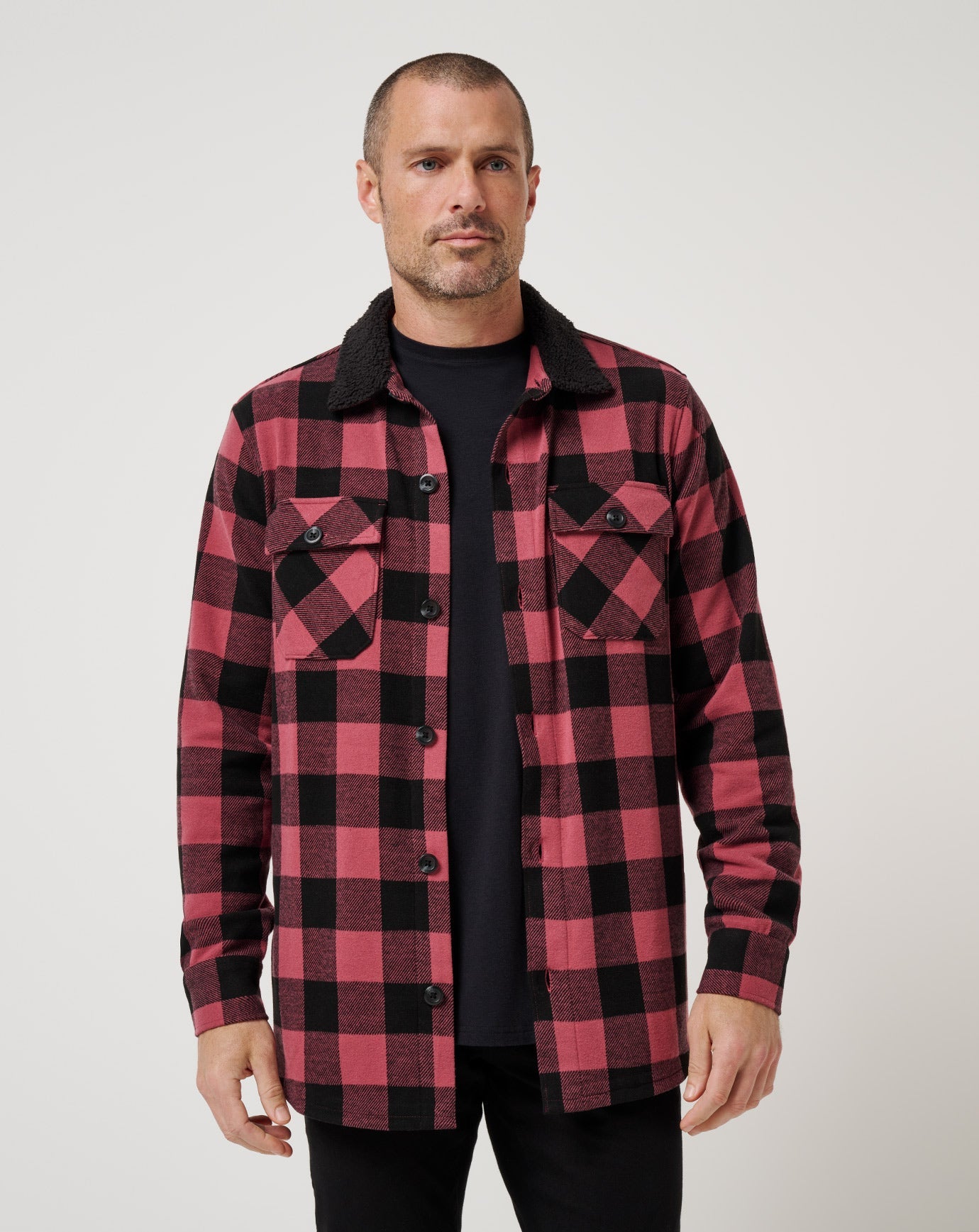 Winterize Shirt Jacket Men/Roan Rouge