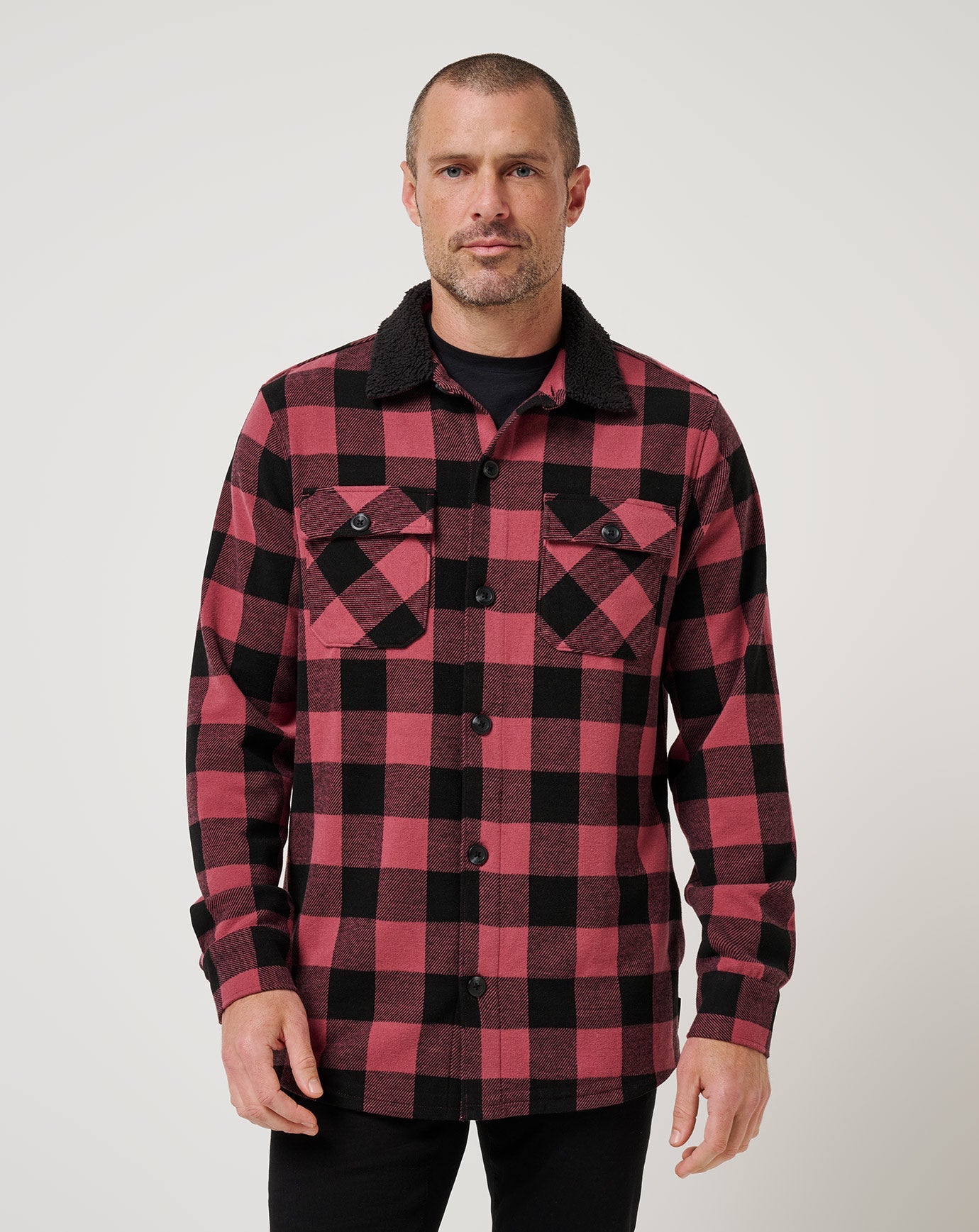 Winterize Shirt Jacket Men/Roan Rouge