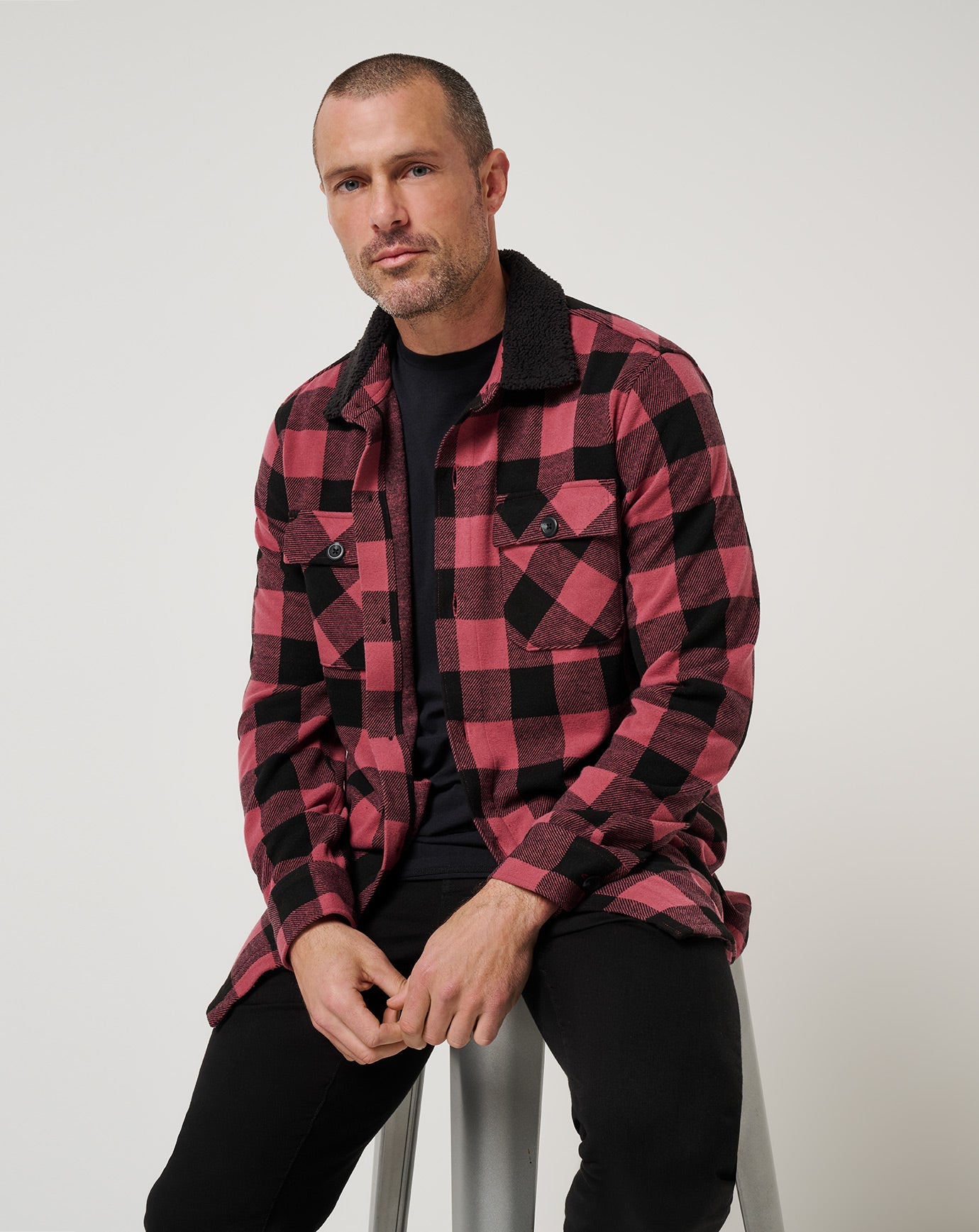 Winterize Shirt Jacket Men/Roan Rouge