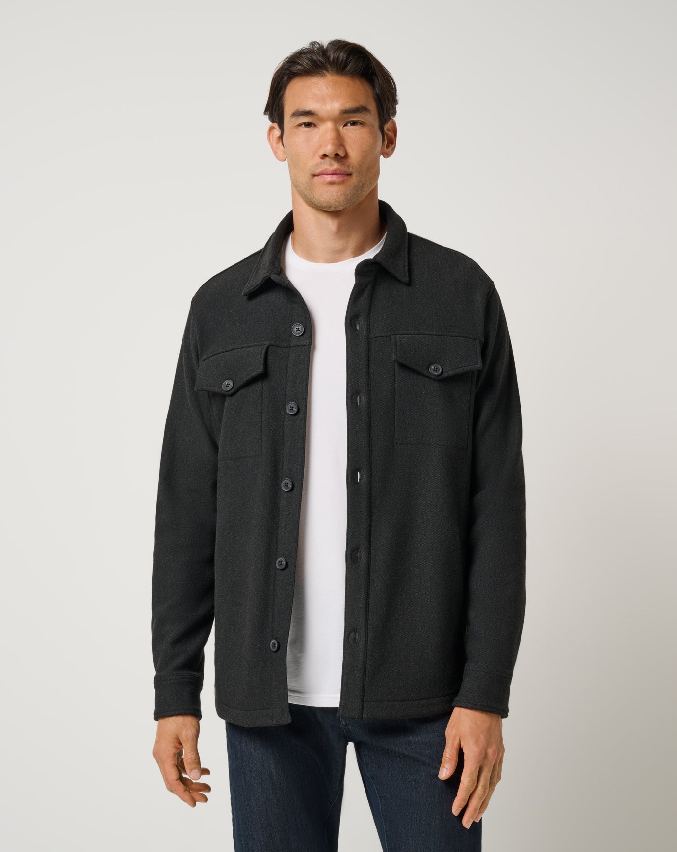 Are We There Yet Shirt Jacket Men/Black