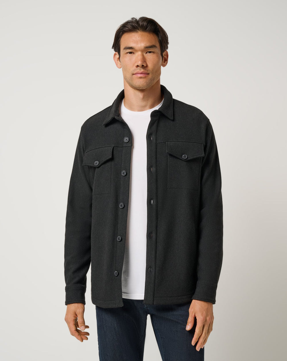 Are We There Yet Shirt Jacket Men/Black