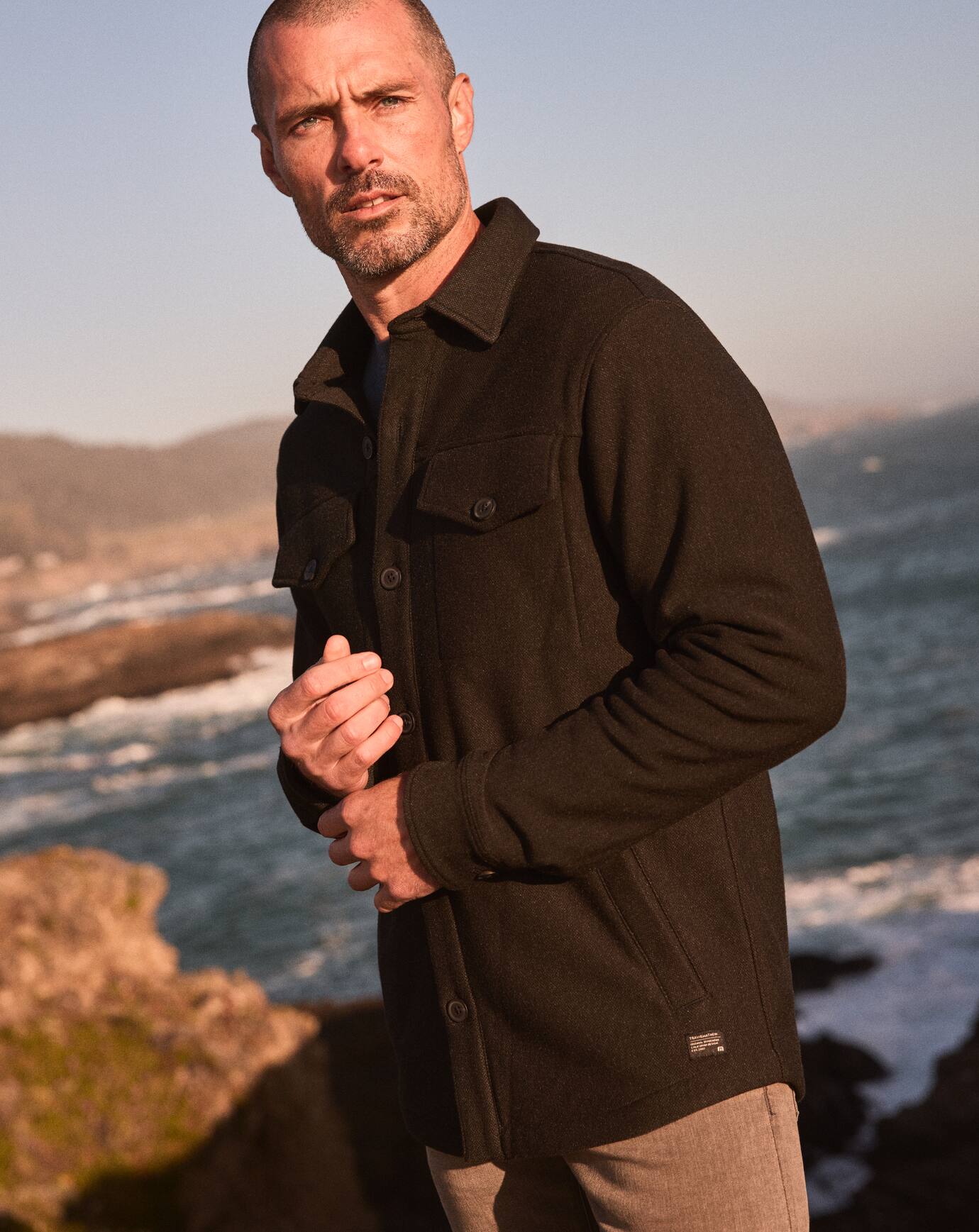 Are We There Yet Shirt Jacket Men/Black