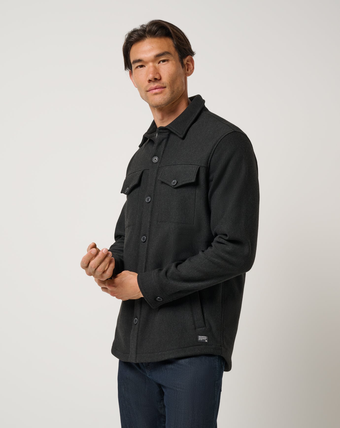 Are We There Yet Shirt Jacket Men/Black