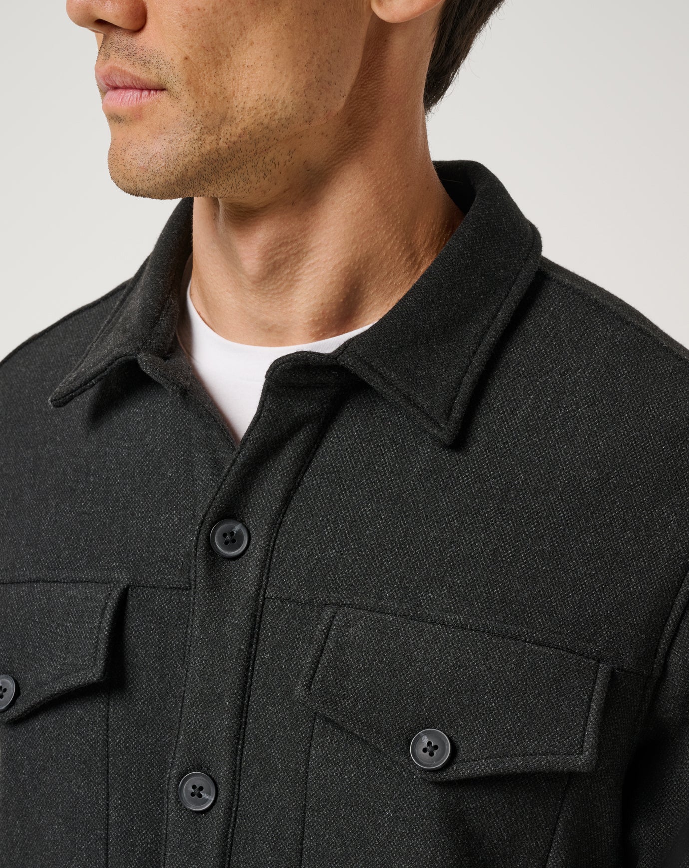 Are We There Yet Shirt Jacket Men/Black