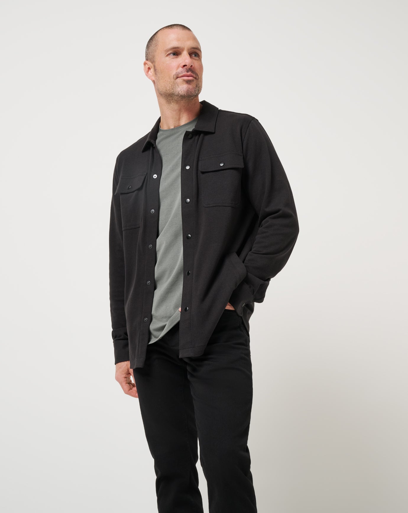 You Pick Shirt Jacket Men/Black
