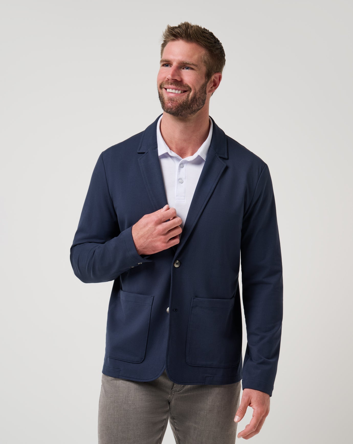 Stretchknit Blazer Men/Total Eclipse