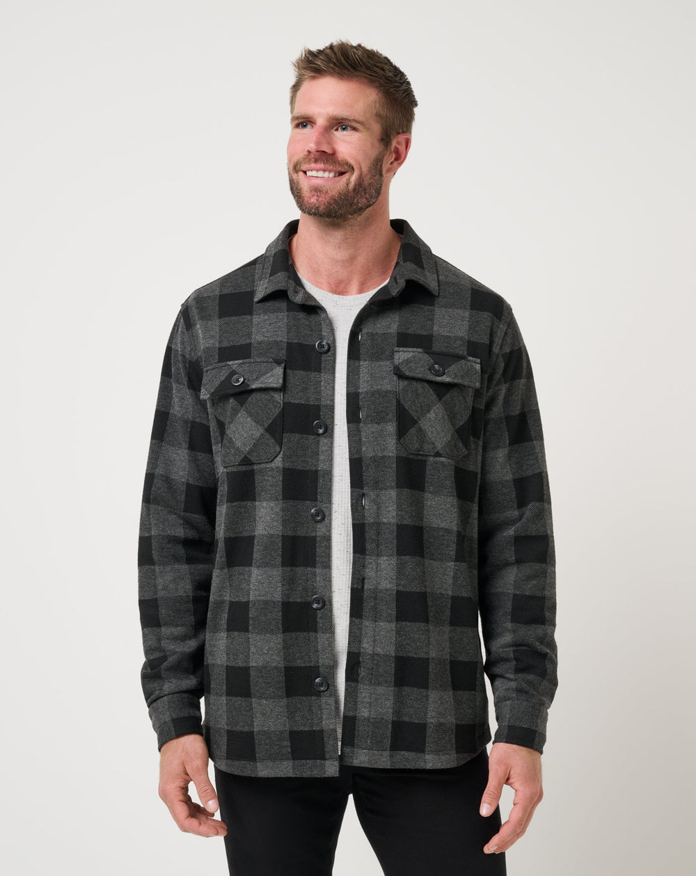 Return Flight Shirt Jacket Men/Black/Grey