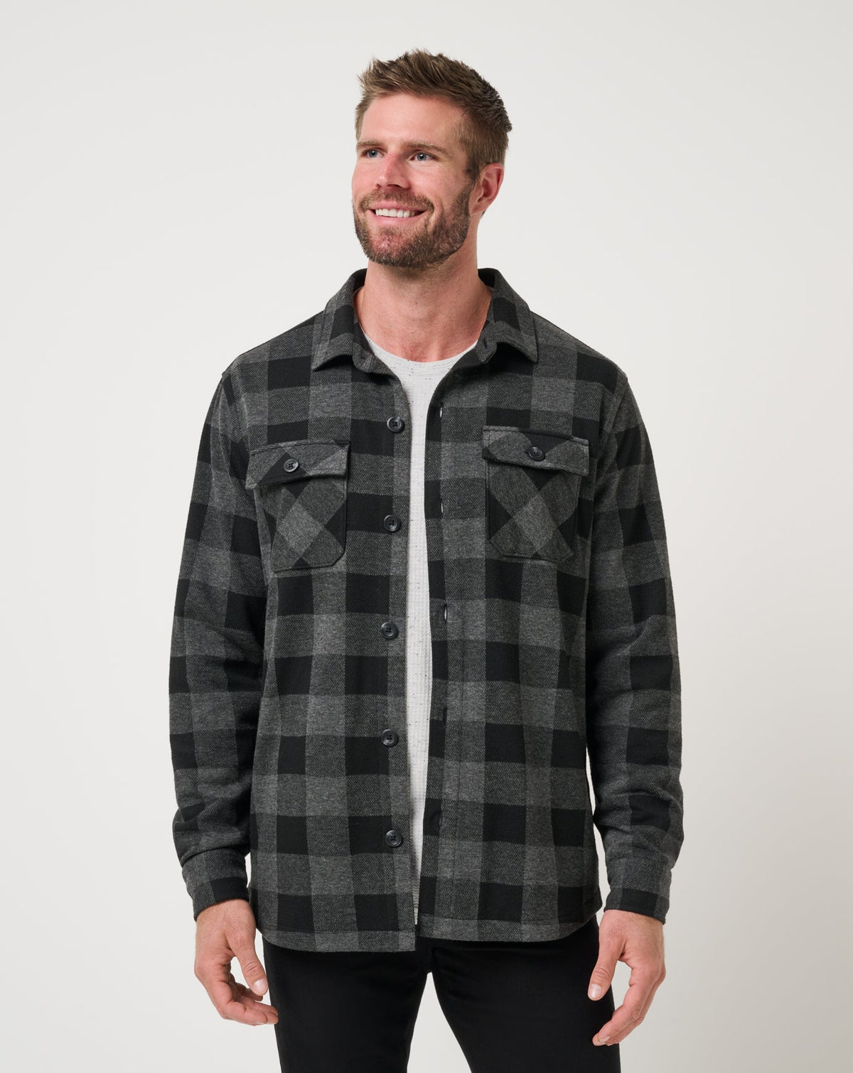Return Flight Shirt Jacket Men/Black/Grey