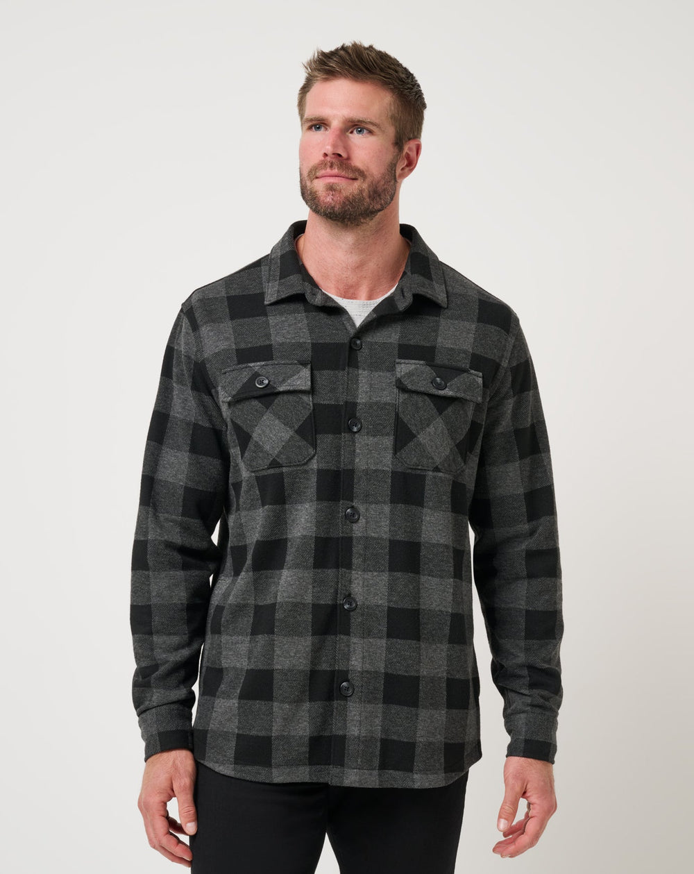 Return Flight Shirt Jacket Men/Black/Grey