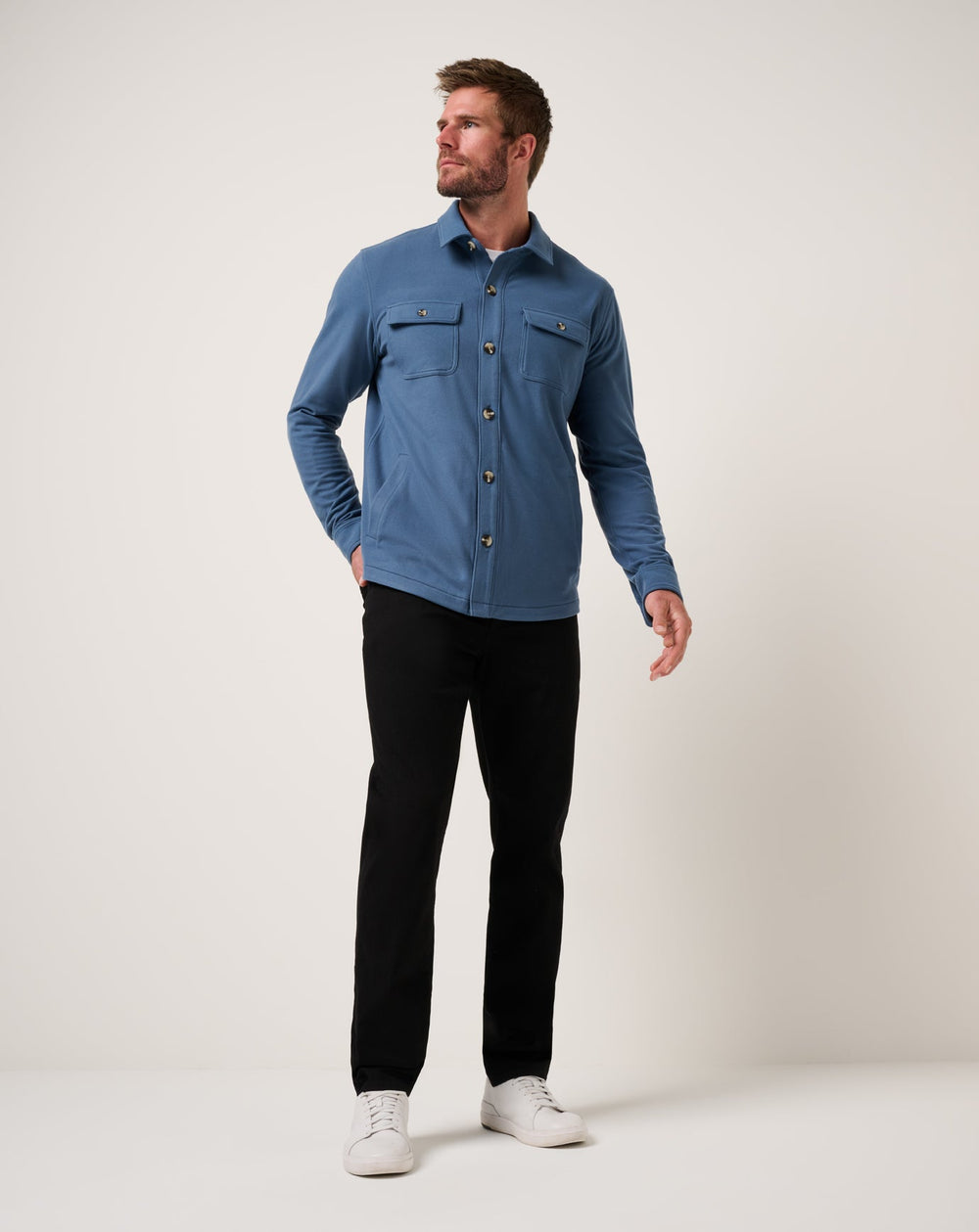 Peak Fleece Shirt Jacket Men/Bering Sea