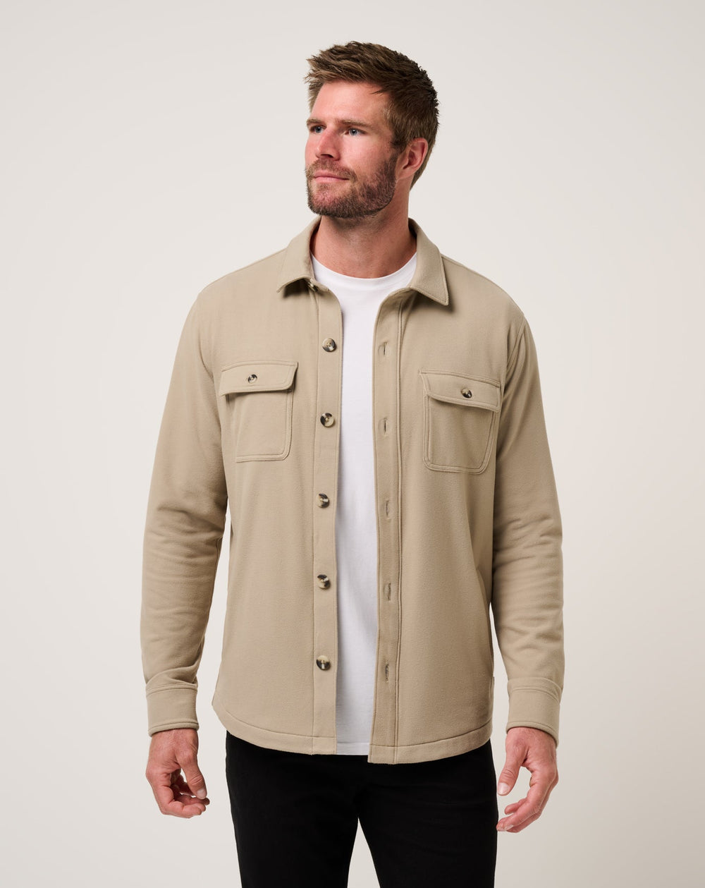 Peak Fleece Shirt Jacket Men/Weathered Teak