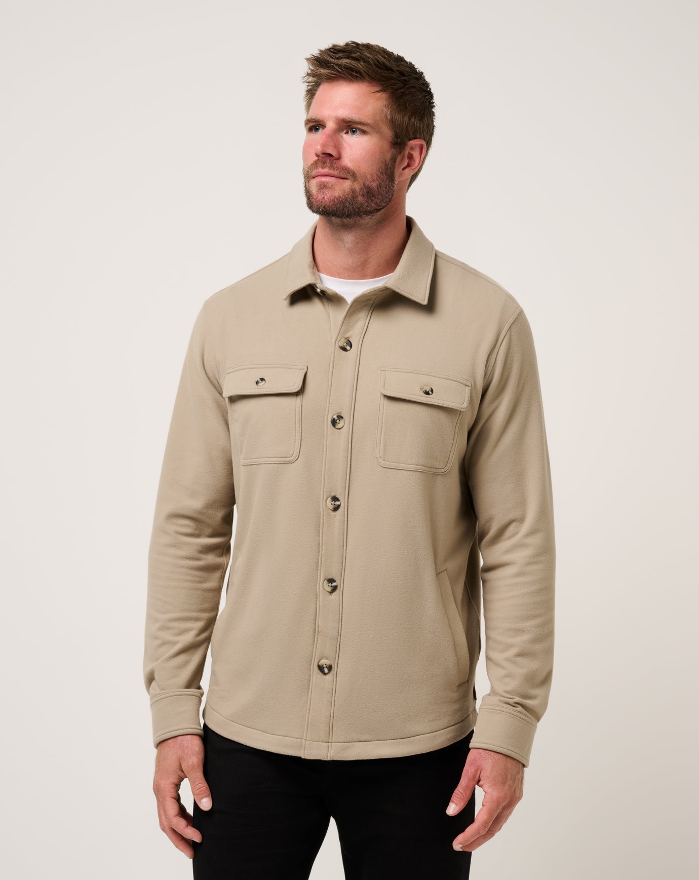 Peak Fleece Shirt Jacket Men/Weathered Teak