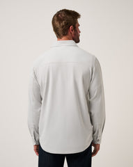 Wanna Bet Shirt Jacket Men/Heather Light Grey