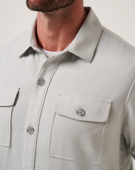 Wanna Bet Shirt Jacket Men/Heather Light Grey