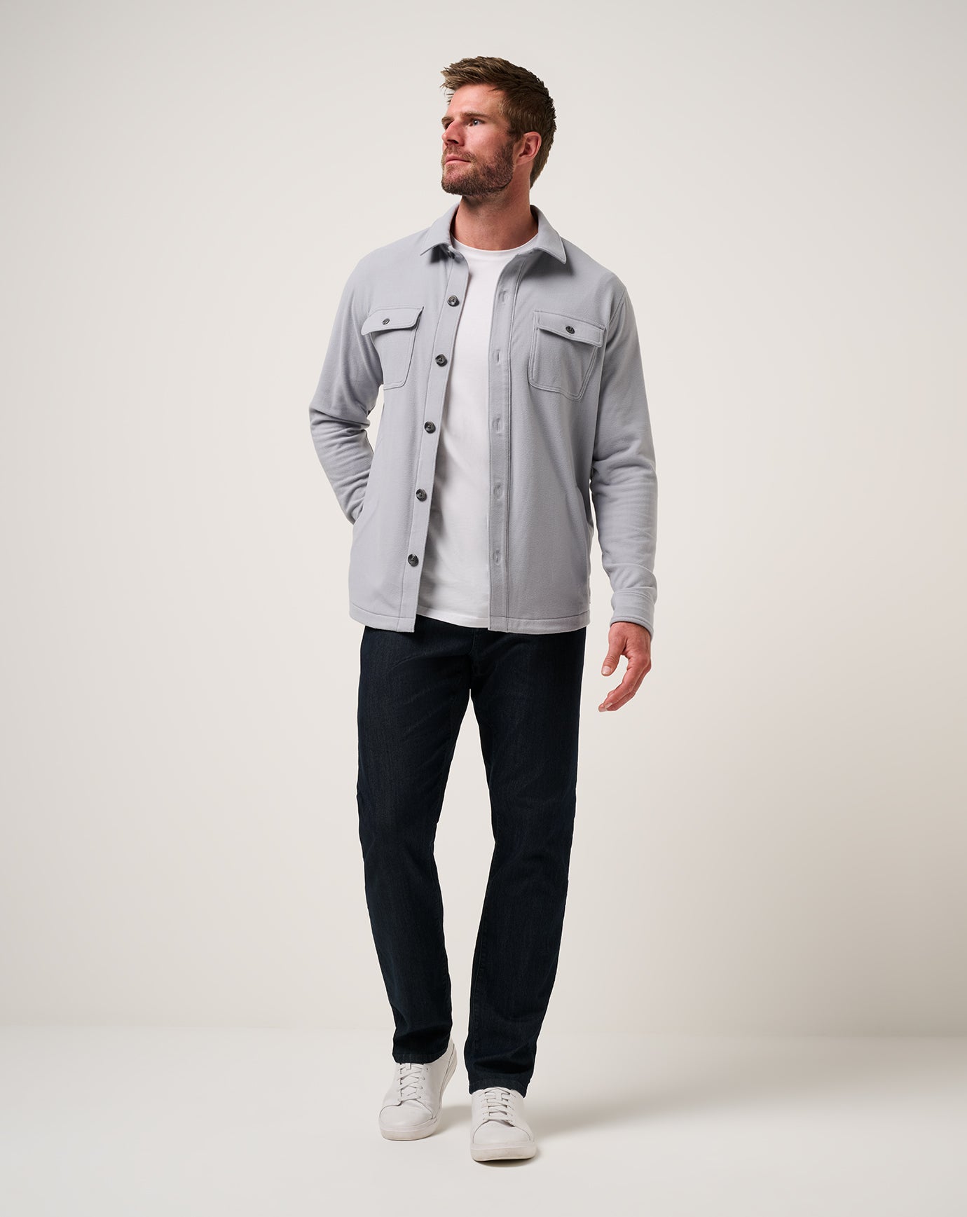 Peak Fleece Shirt Jacket Men/Sleet