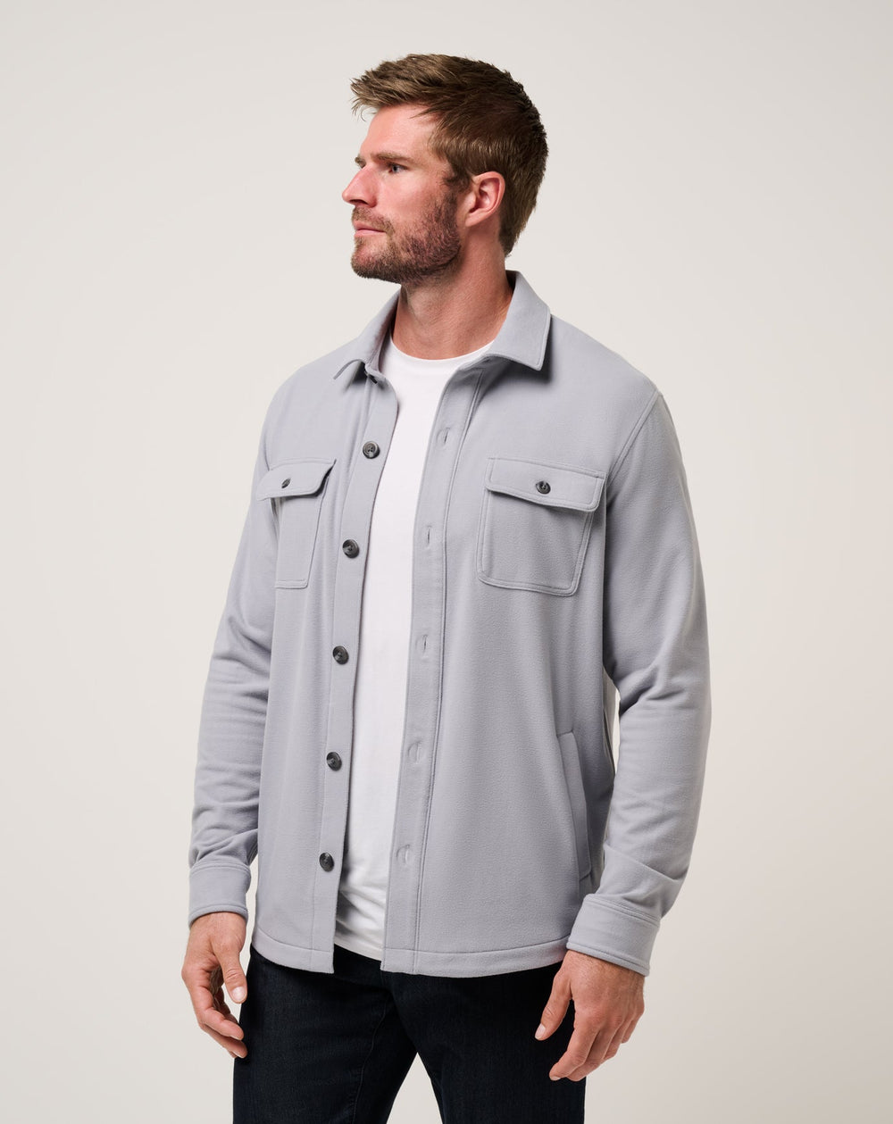 Peak Fleece Shirt Jacket Men/Sleet