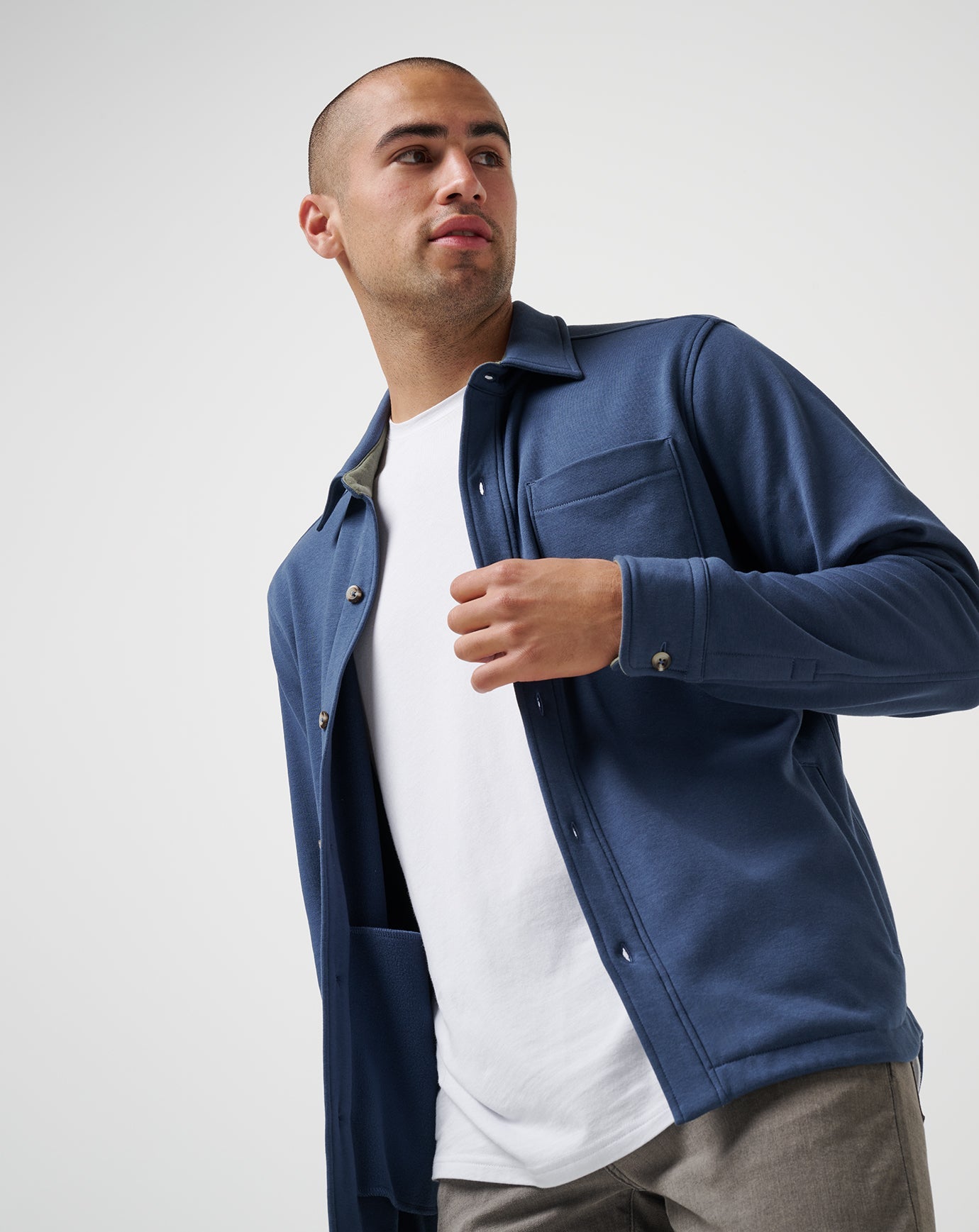 Cloud Shirt Jacket Men/Mood Indigo