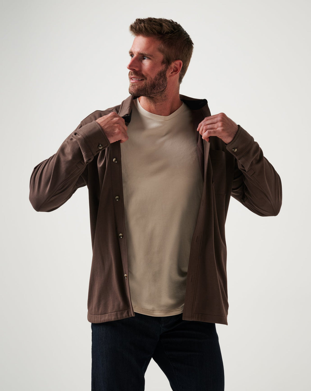 Cloud Shirt Jacket Men/Chocolate