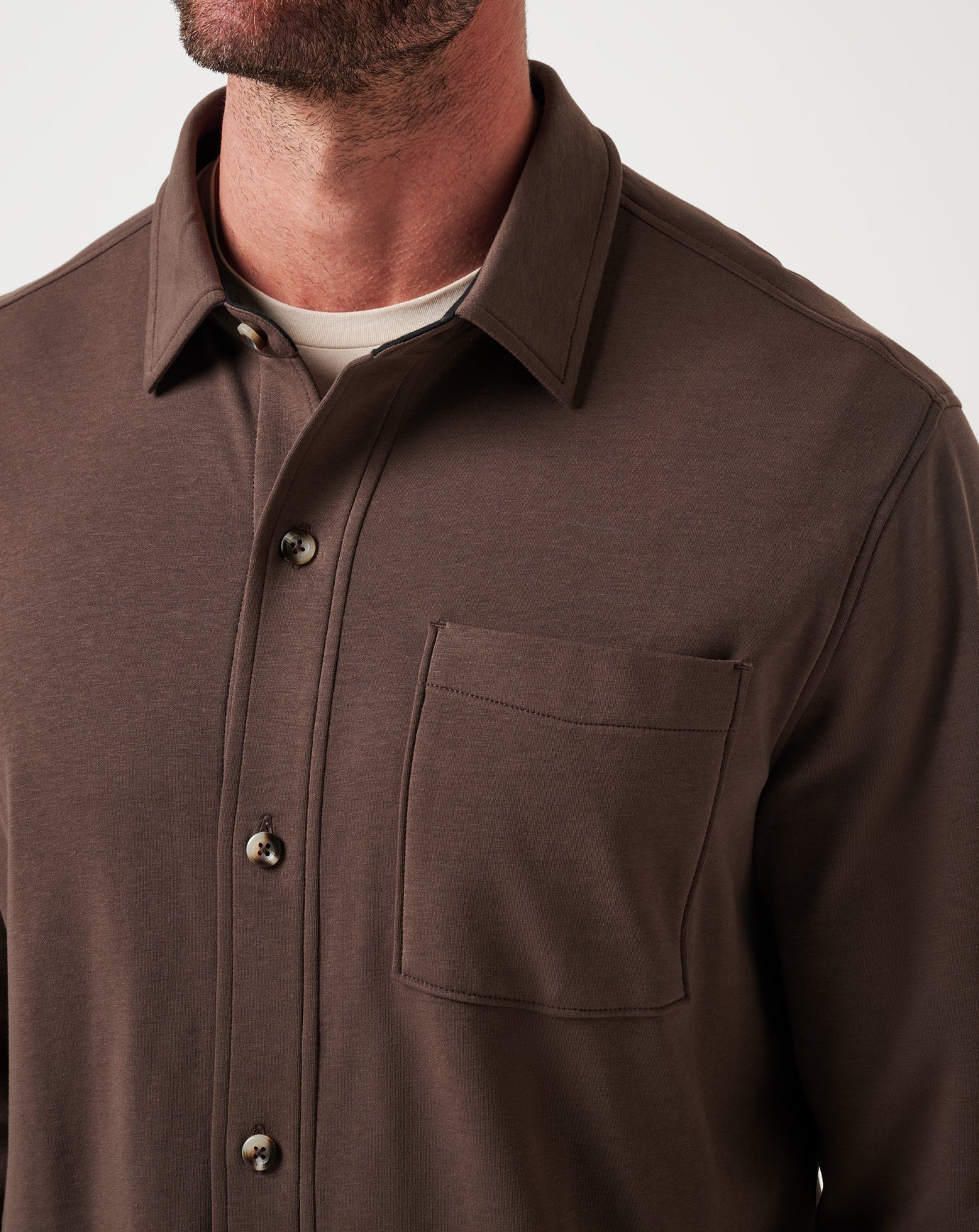 Cloud Shirt Jacket Men/Chocolate