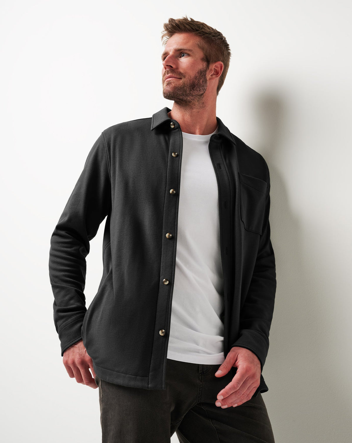 Cloud Shirt Jacket Men/Black