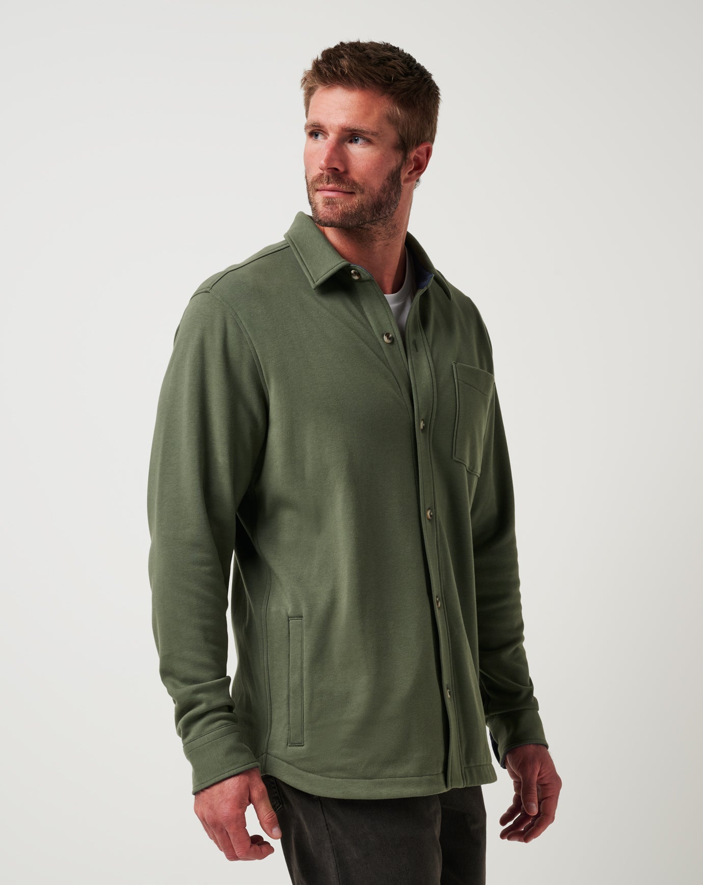 Cloud Shirt Jacket Men/Dark Olive
