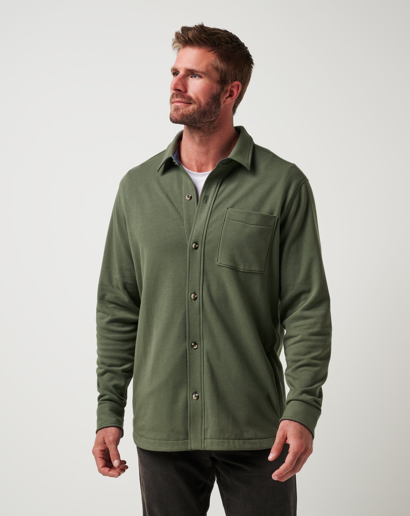 Cloud Shirt Jacket Men/Dark Olive