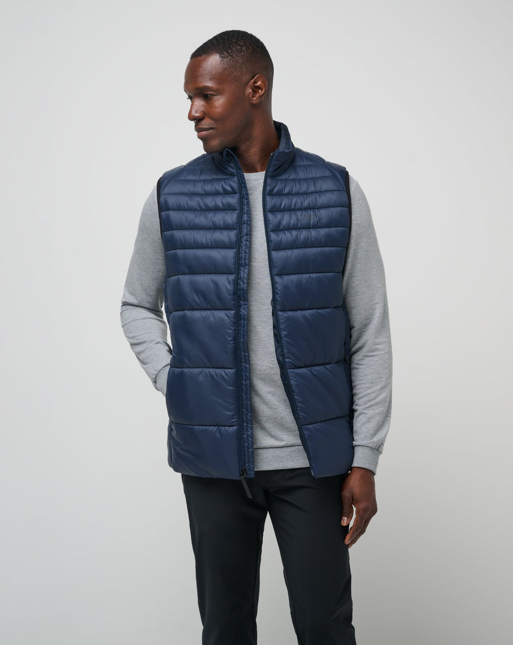 Aves Tech Puffer Vest Men/Total Eclipse