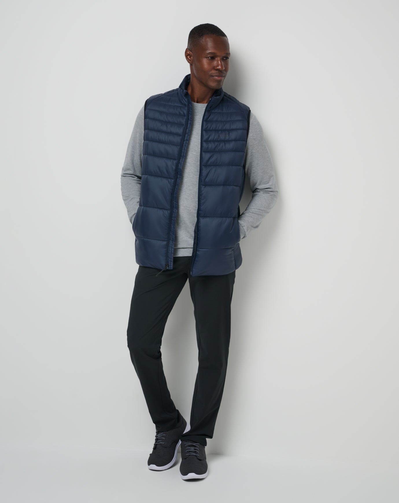 Aves Tech Puffer Vest Men/Total Eclipse