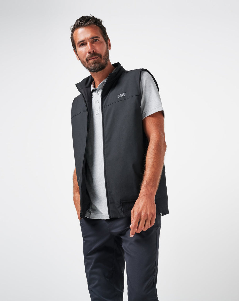 Wanderlust Vest Men|Golf/Black