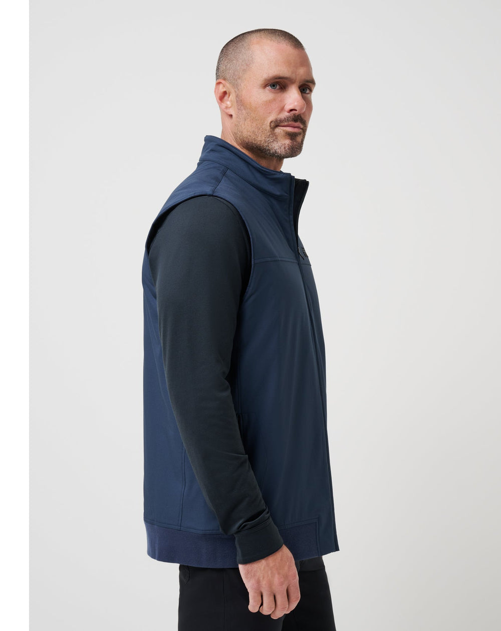 Wanderlust Vest Men|Golf/Mood Indigo