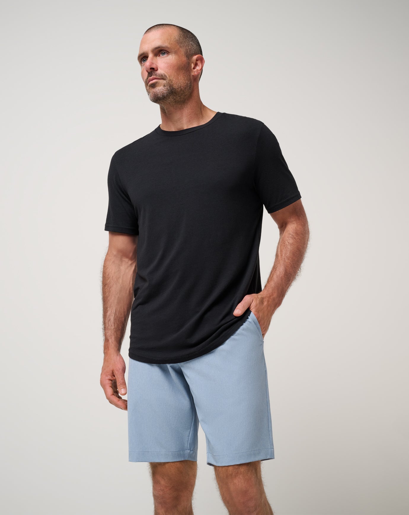 Beck 2.0 Short 10In Men/Heather Ash Blue