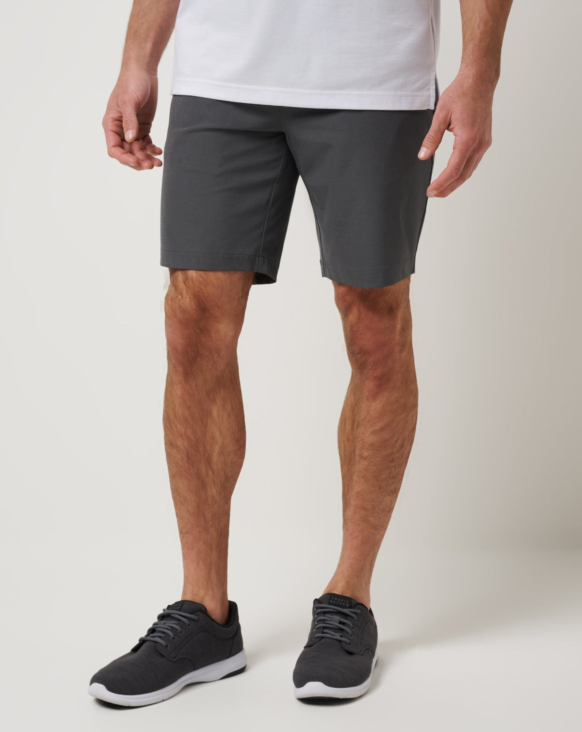 Travel Year Short 9In Men/Grey Pinstripe