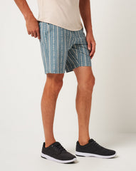 Tech Chino Print Short 8In Men|Golf/Captains Blue