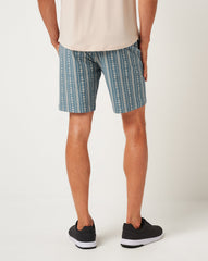 Tech Chino Print Short 8In Men|Golf/Captains Blue