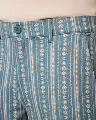 Tech Chino Print Short 8In Men|Golf/Captains Blue