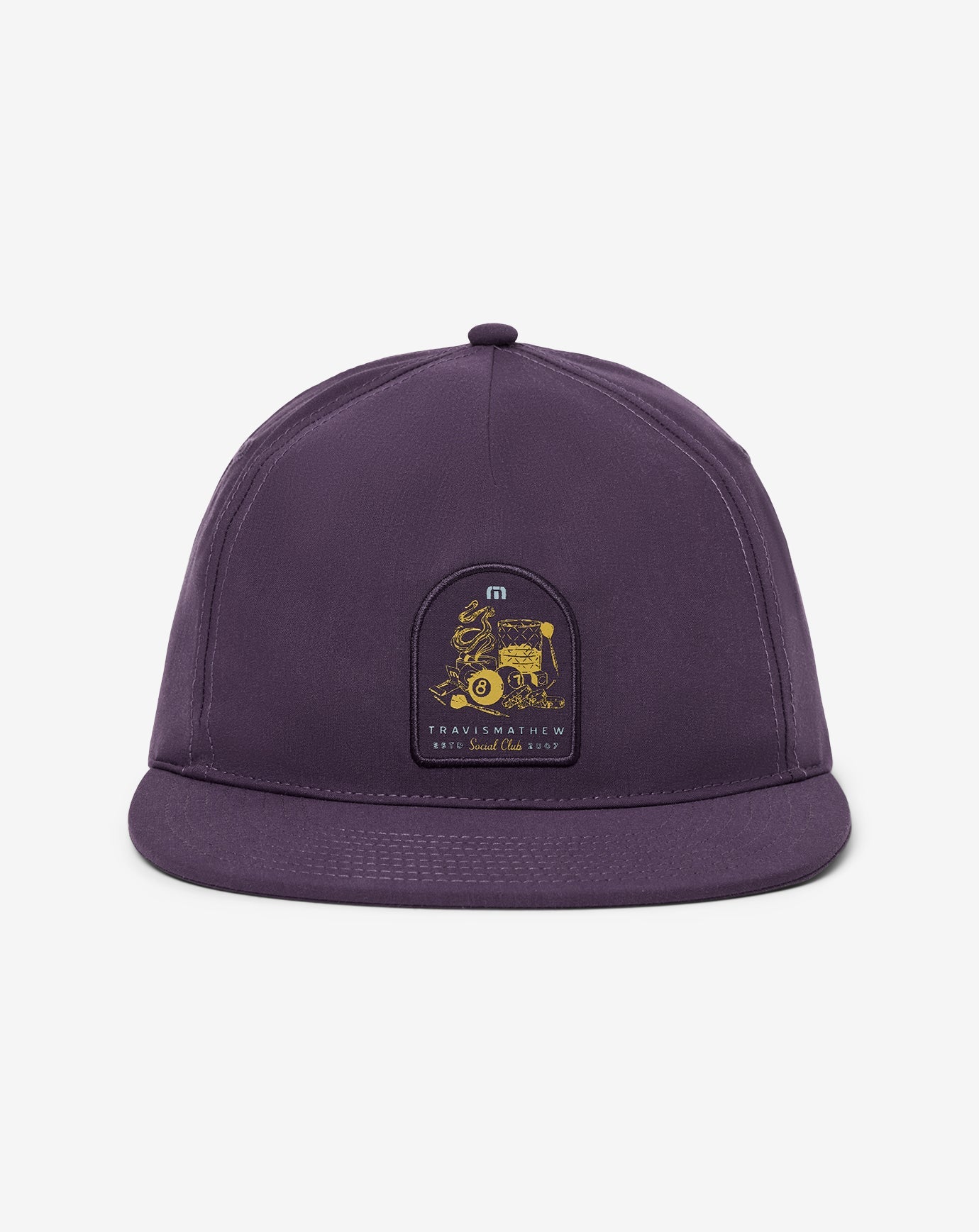 Social Hour Snapback Hat Men|Accessories/Purple Velvet