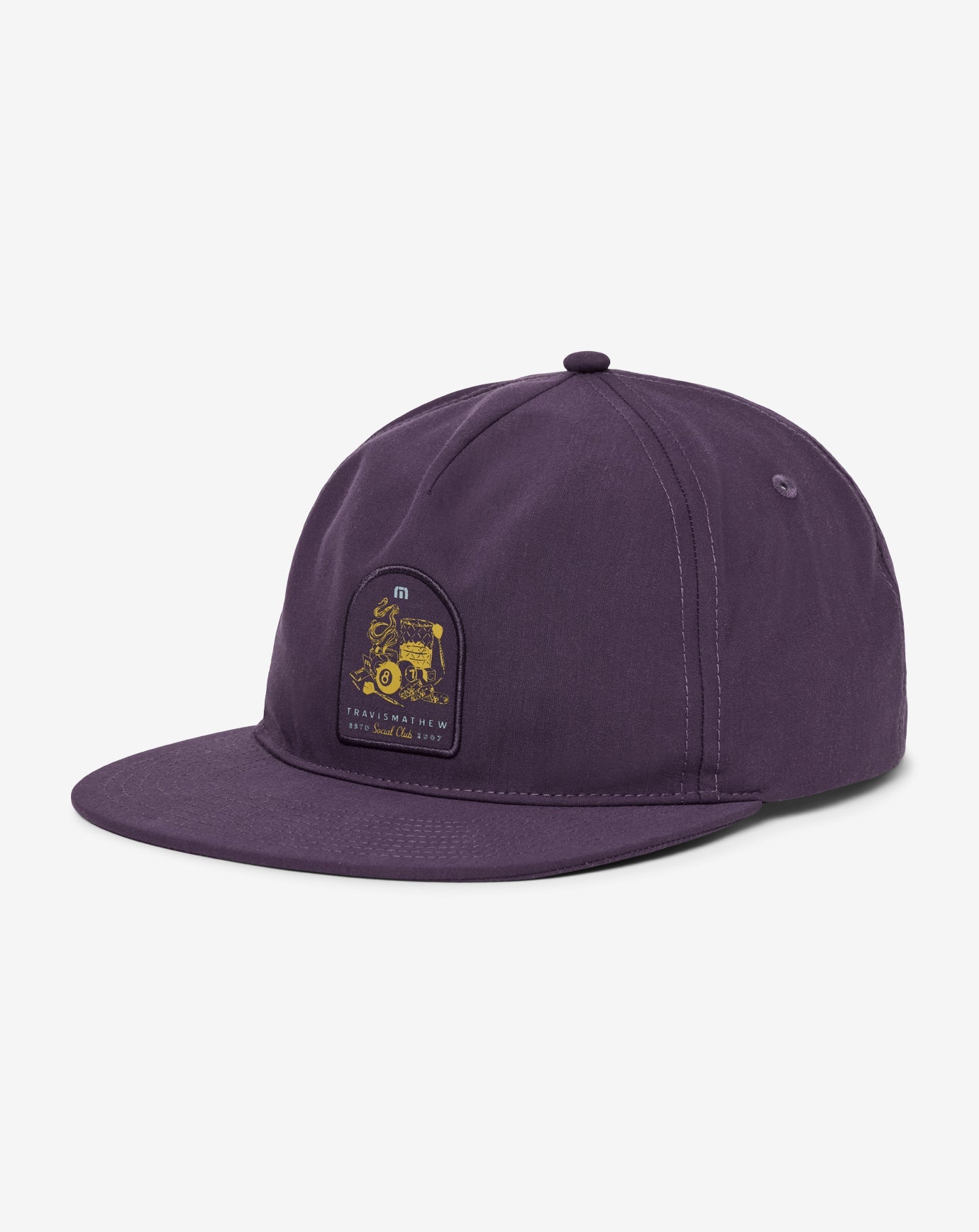 Social Hour Snapback Hat Men|Accessories/Purple Velvet