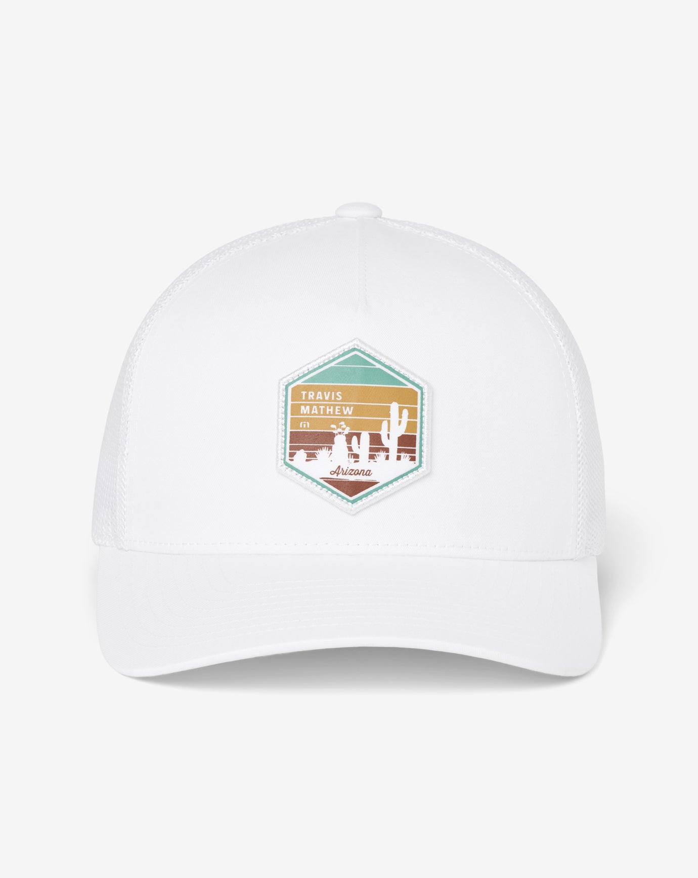 High Desert Horizon Snapback Hat Men|Accessories/White