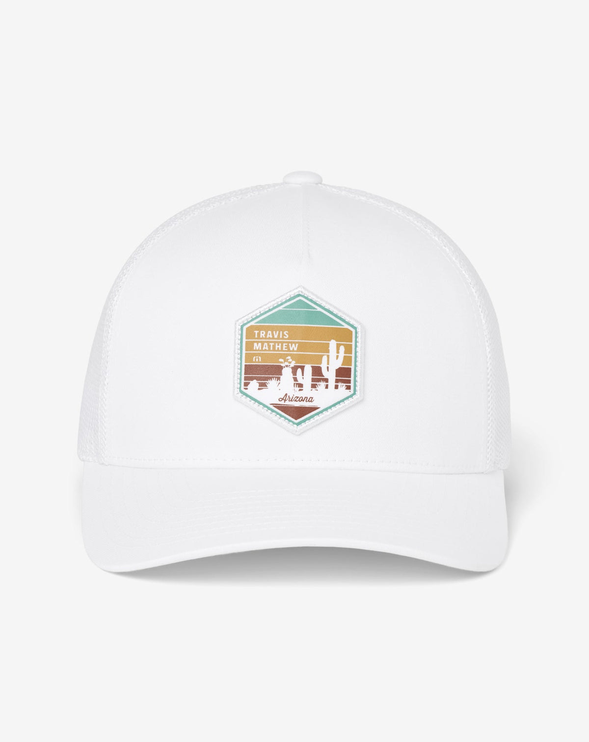 High Desert Horizon Snapback Hat Men|Accessories/White