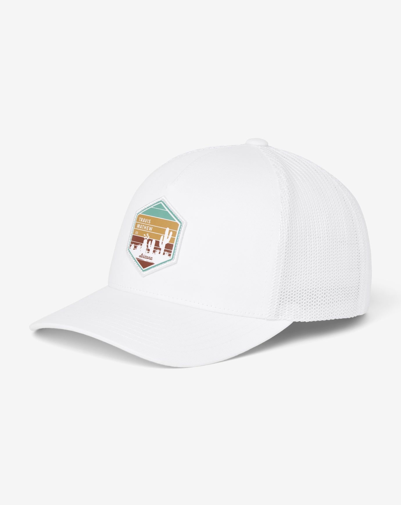High Desert Horizon Snapback Hat Men|Accessories/White